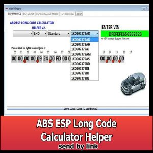 ABS ESP Long Code Calculator Helper 2 In 1